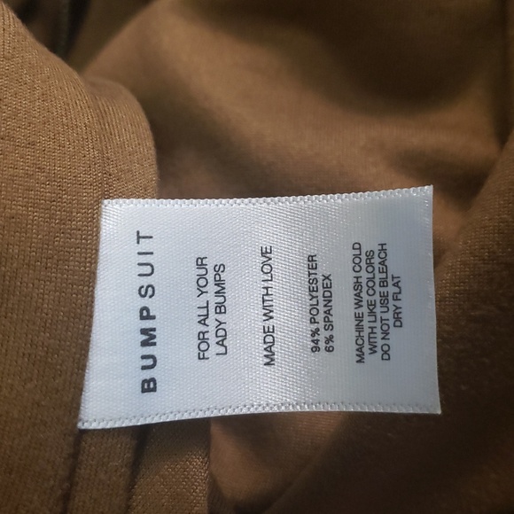 Bumpsuit | THE STEVIE BUMPSUIT Toffee Brown size small nwot - Maternity Romper - Picture 14 of 16